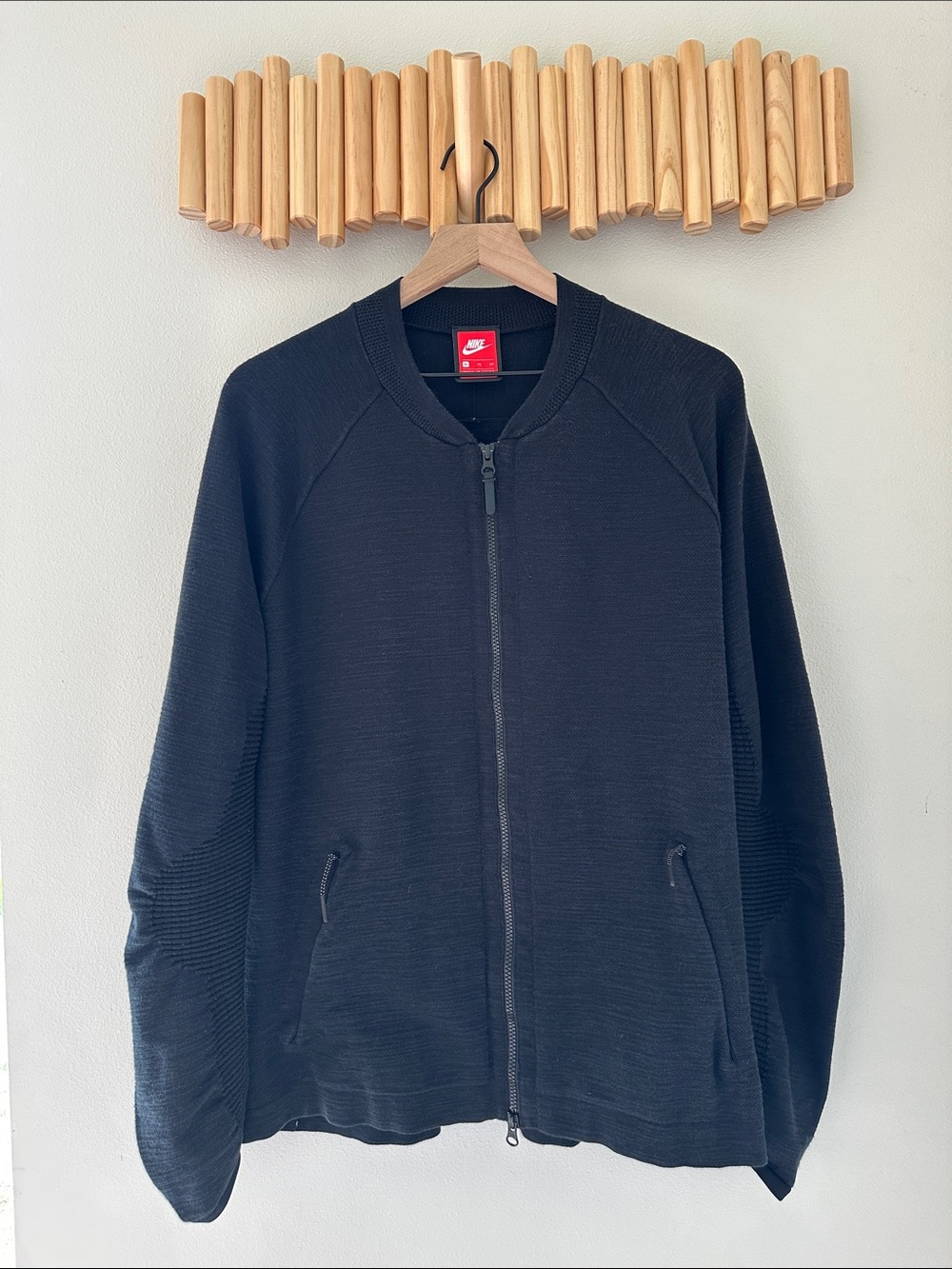 Nike Men’s Black Full-Zip Knit Jacket